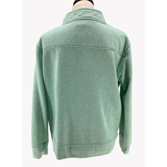 State Of Mine VIRGINIA Womans XL Quarter Button Pullover Mint Green Sweatshirt - Picture 6 of 9